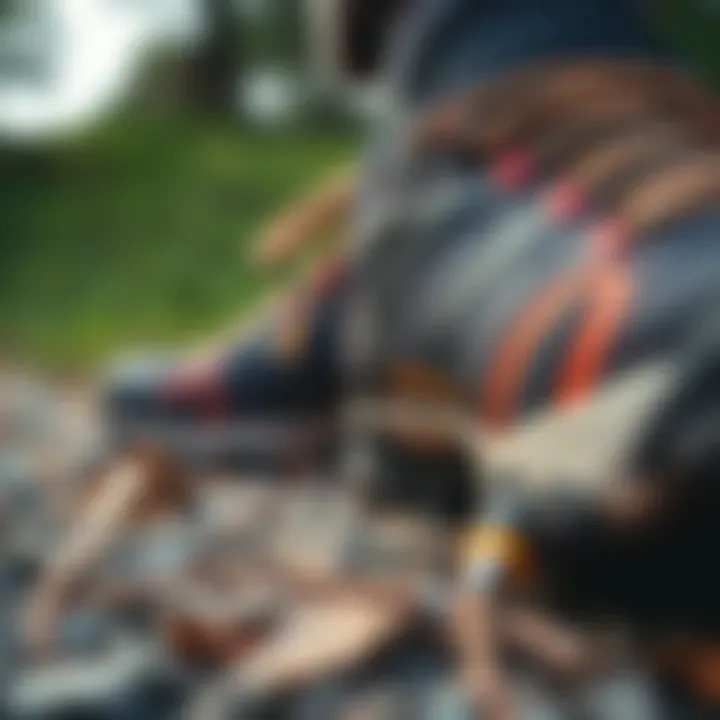 Durable Materials of Merrell Moab Speed Mid GTX Close-up of the shoe's durable materials