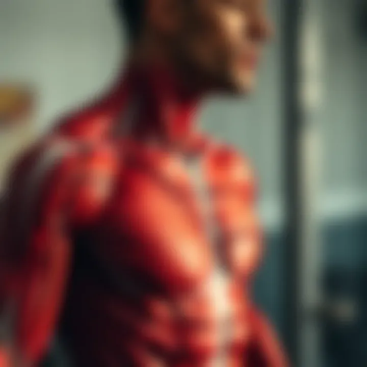 Illustration showing muscle functions in daily activities