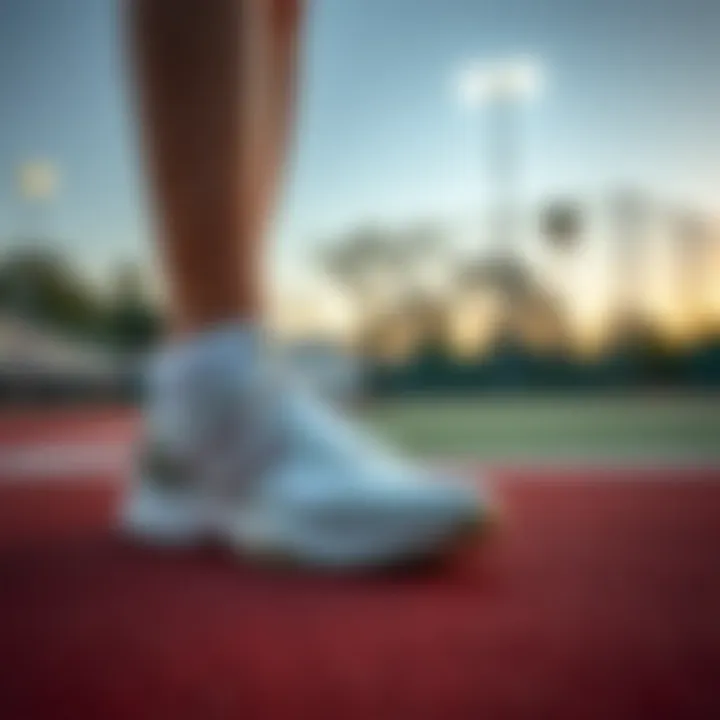 Stylish Footwear on the Court Stylish tennis footwear on the court