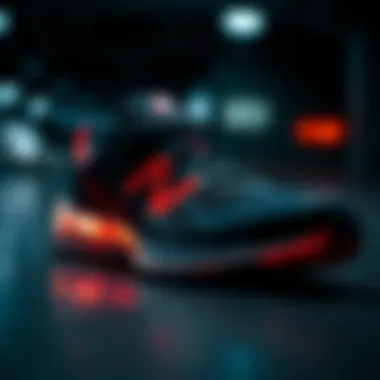 Innovative Shoe Technology Close-up of innovative shoe technology