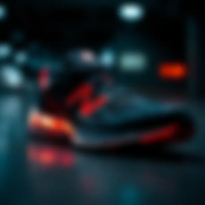 Innovative Shoe Technology Close-up of innovative shoe technology