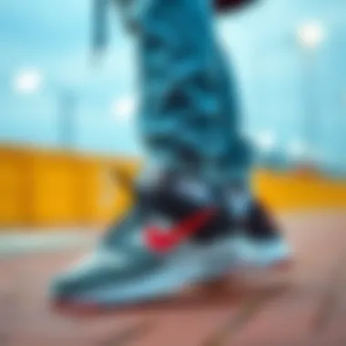 Nike shoes paired with a casual outfit