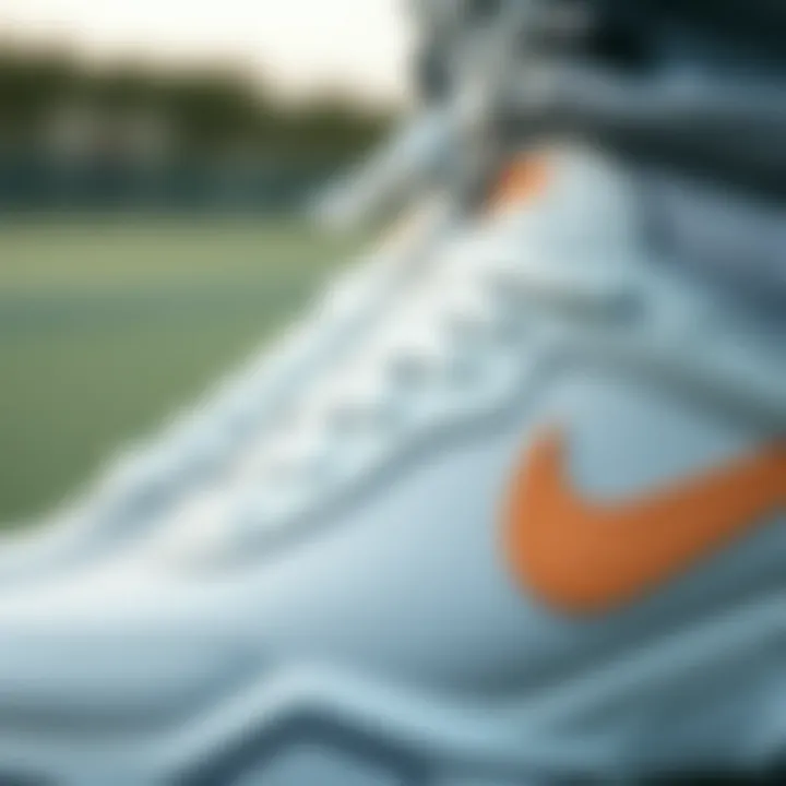 Close-up of performance features in Nike sneakers