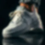 Detailed view of Nike Air Force sneaker design showcasing craftsmanship