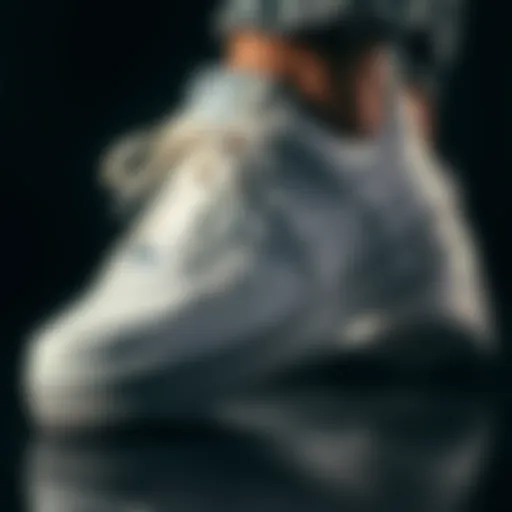 Detailed view of Nike Air Force sneaker design showcasing craftsmanship