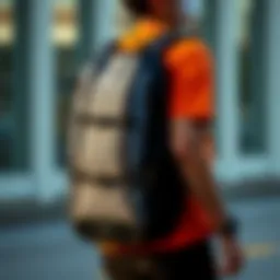 Stylish Nike backpack showcasing modern design elements