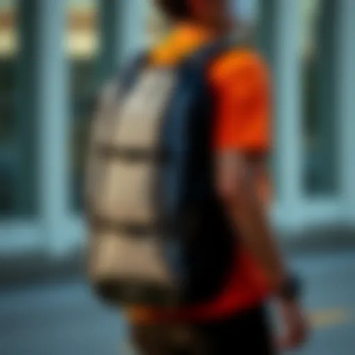 Stylish Nike backpack showcasing modern design elements