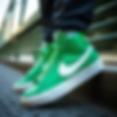 User feedback and reviews on the comfort of Nike Blazer Mid 77 green