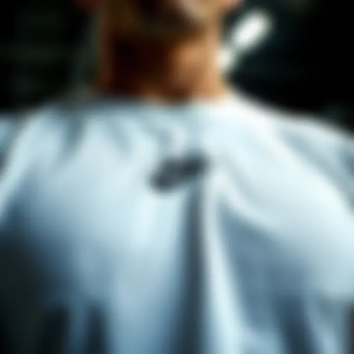 Close-up of Nike fabric quality