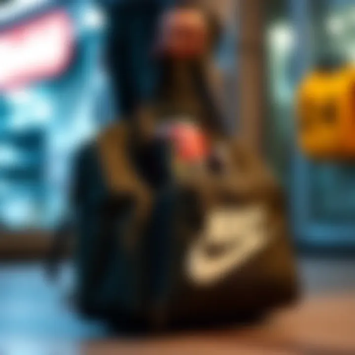 Nike Heritage bag displayed with everyday essentials