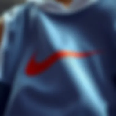 Close-up of the Nike vest's fabric and details