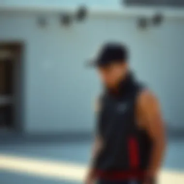 Different styling options for the Nike vest