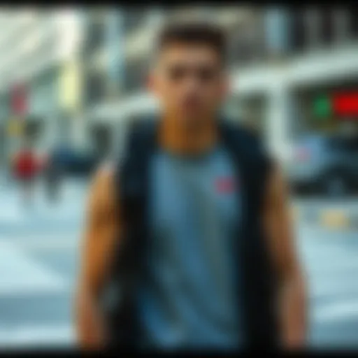 Stylish Nike vest in an urban setting