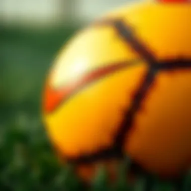 Close-up of Nike ball showcasing its innovative design and texture