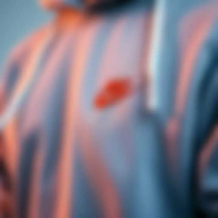 Quality Material of the Nike Sportswear Club Hoodie Close-up of the material used in the Nike Sportswear Club Hoodie highlighting its quality and comfort