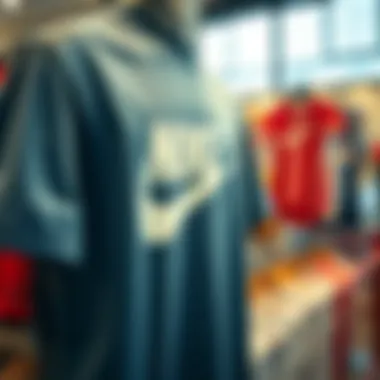 Stylish Nike tee on display