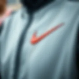 A close-up of the high-quality fabric used in the Nike Türkiye national team tracksuit