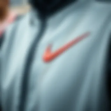 A close-up of the high-quality fabric used in the Nike Türkiye national team tracksuit