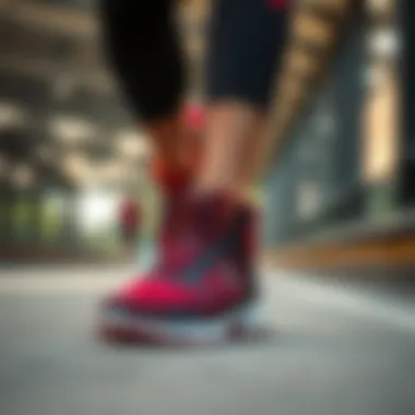 Athlete Experience with Nizza RF Hi Shoes Athlete wearing Nizza RF Hi shoes in an outdoor running environment