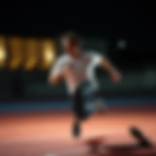 Dynamic athlete showcasing athletic apparel that enhances performance.