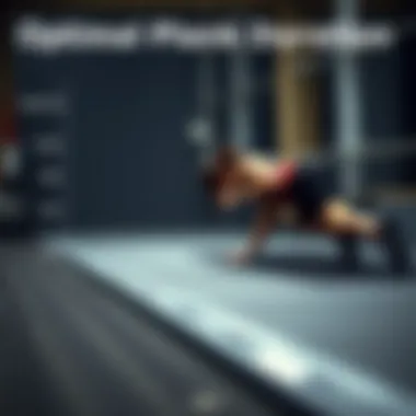 Chart showing optimal plank duration for effectiveness