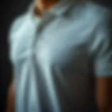 Elegant polo shirt showcasing premium fabric texture