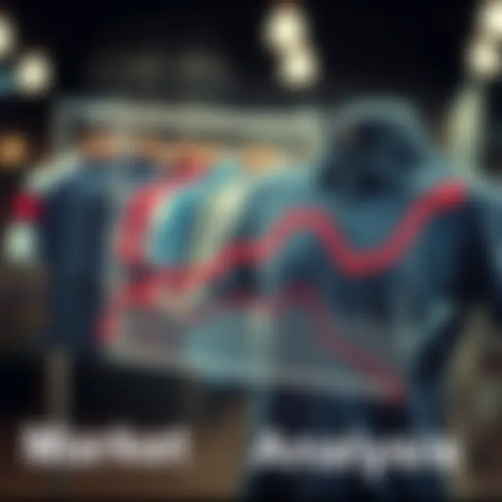 Dynamic market analysis graphic related to polo shirt pricing