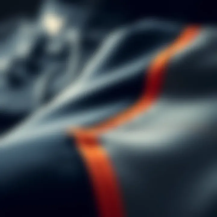 Close-up of innovative materials used in Puma AMG Petronas sportswear