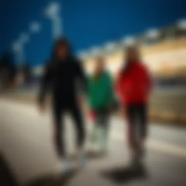 Scene highlighting the synergy of performance and fashion in sportswear