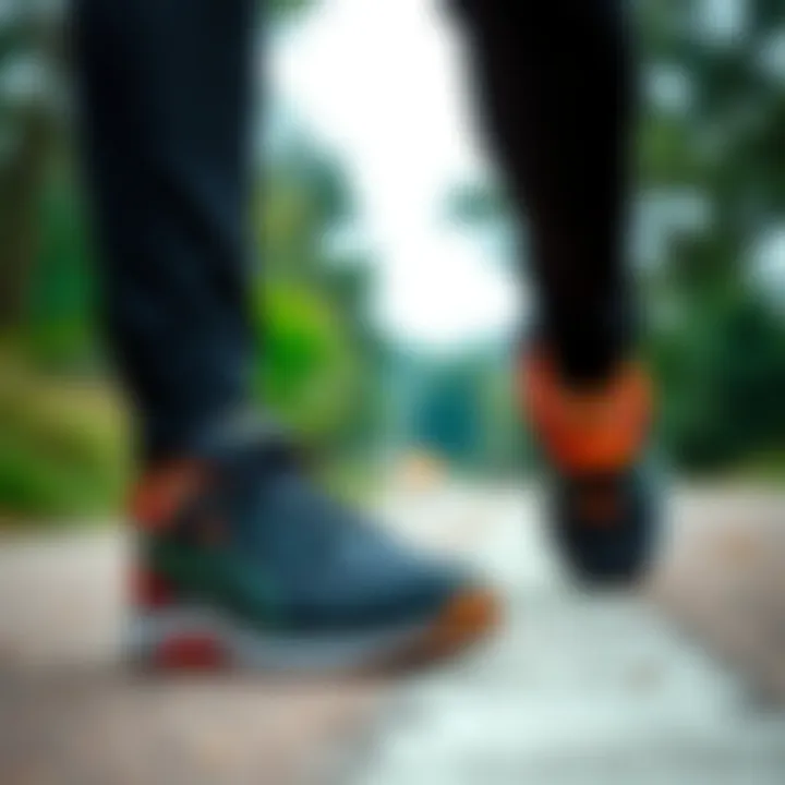 Active individual enjoying outdoor activities in Puma shoes