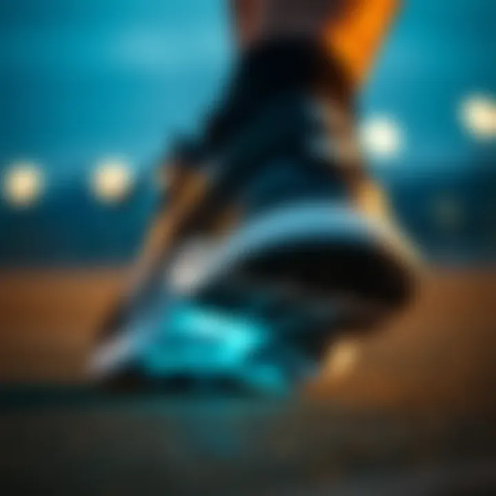 Close-up of advanced cushioning technology in Puma footwear