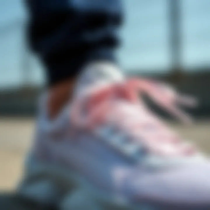 Close-up of the breathable material used in Puma Shuffle sneakers