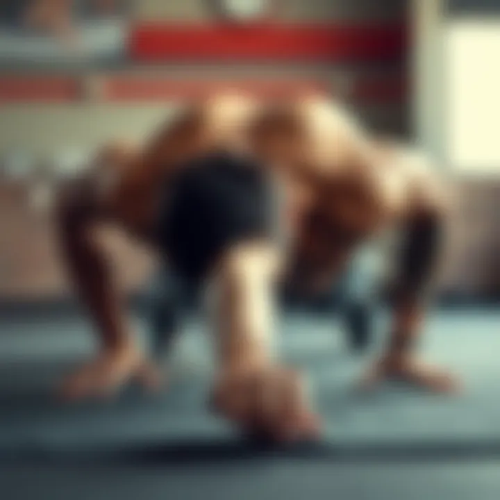 Demonstration of push-up variations