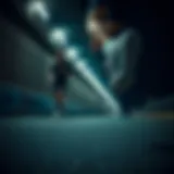 Dynamic running scene showcasing Reebok footwear