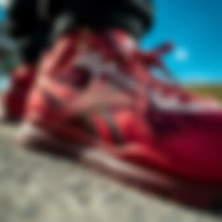 Close-up of the Reebok Royal Complete Beyaz highlighting its unique features