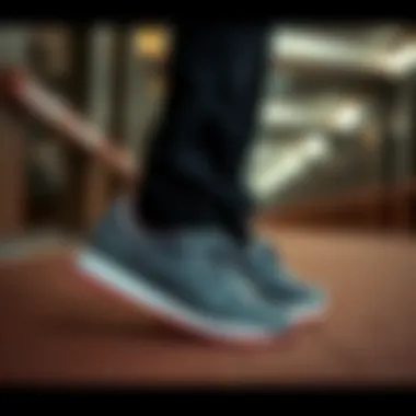 Lifestyle image of the Reebok Royal Complete Beyaz paired with sporty attire