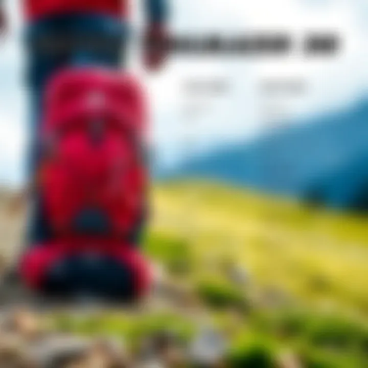 Comparison chart of backpack features and specifications