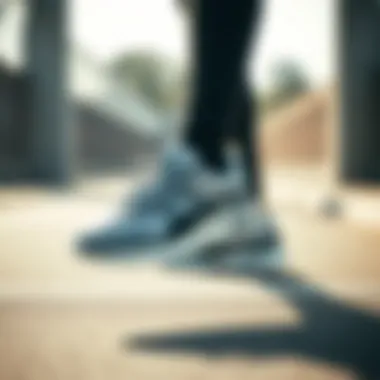 Schecter Sneakers in Action Model wearing Schecter sneakers during a workout