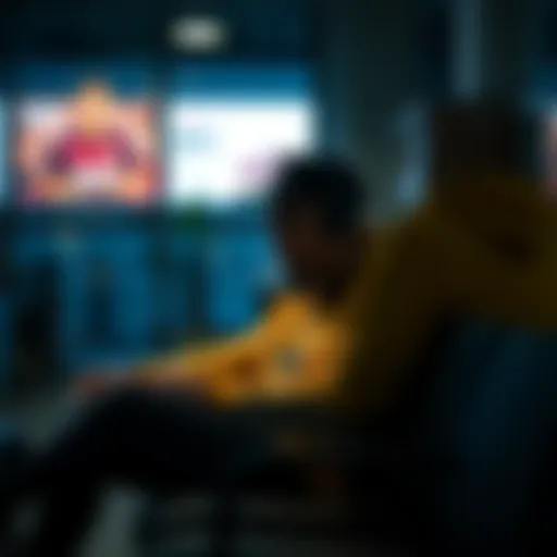 Conceptual illustration of a sedentary lifestyle