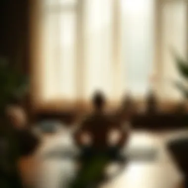 Meditation Techniques for Increasing Serotonin Peaceful meditation environment enhancing relaxation