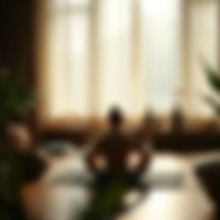 Meditation Techniques for Increasing Serotonin Peaceful meditation environment enhancing relaxation