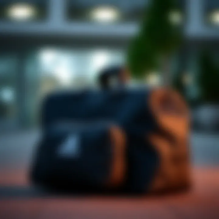 Modern Design in Sports Bags A stylish sports bag showcasing modern design elements.