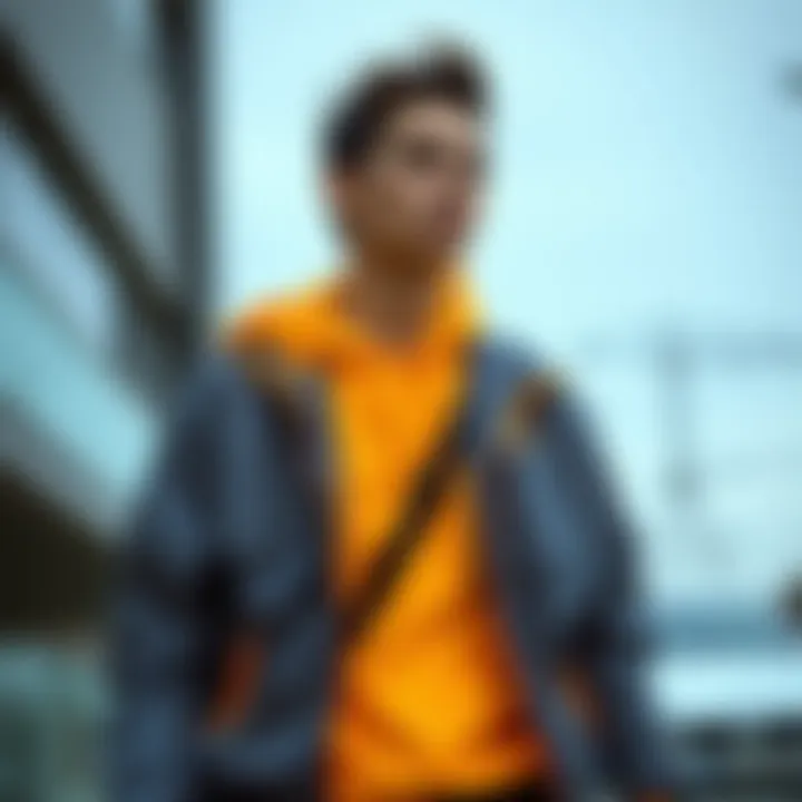 Elegant layering of a sporty jacket with activewear