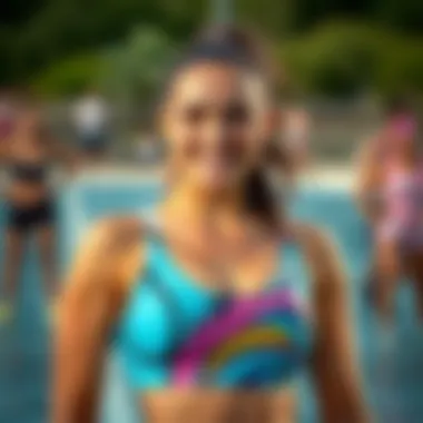 Sporty swimwear for active girls