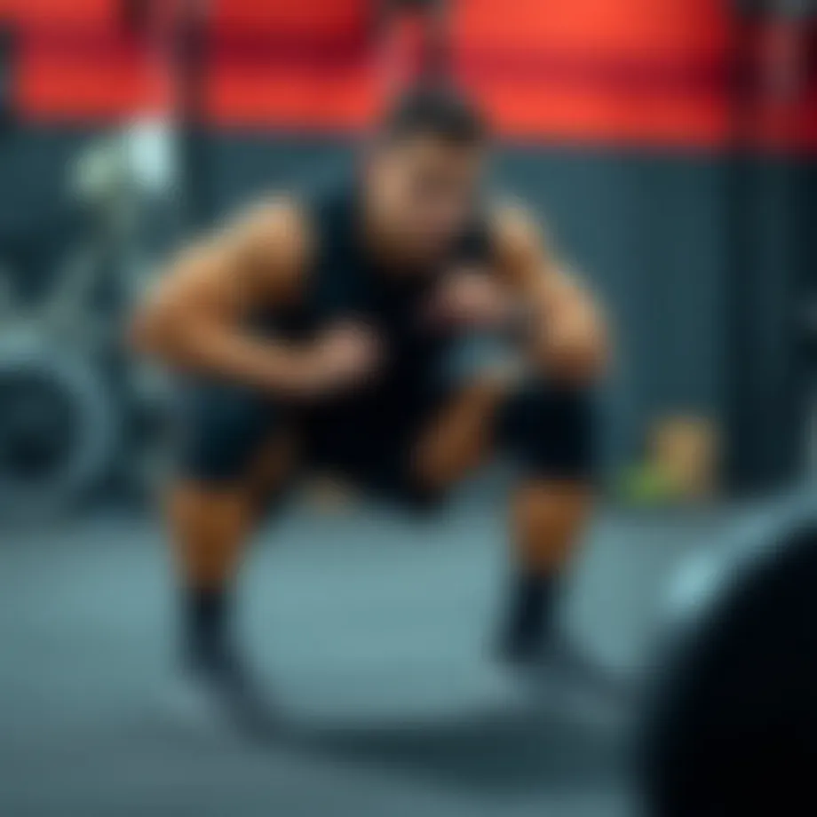 A well-executed squat showcasing proper form