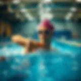 Swimming technique demonstration