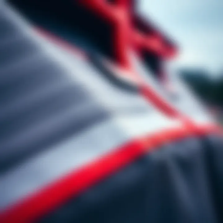 Close-up of Texapore material emphasizing durability