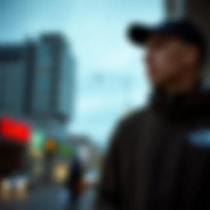 Stylish urban look featuring The North Face outerwear