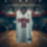 Historic Tofaş basketball jersey displayed in a museum setting