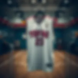 Historic Tofaş basketball jersey displayed in a museum setting